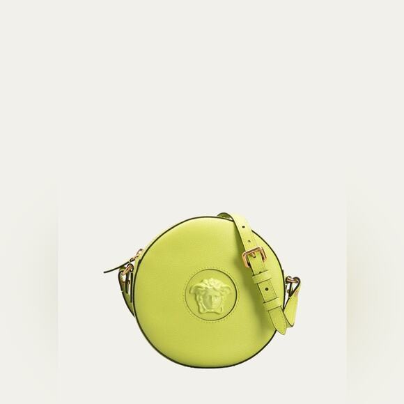 Versace La Medusa Round Leather Camera Bag - Picture 1 of 8